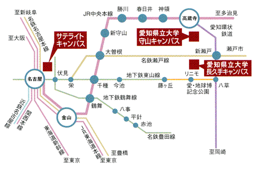 所在地案内図
